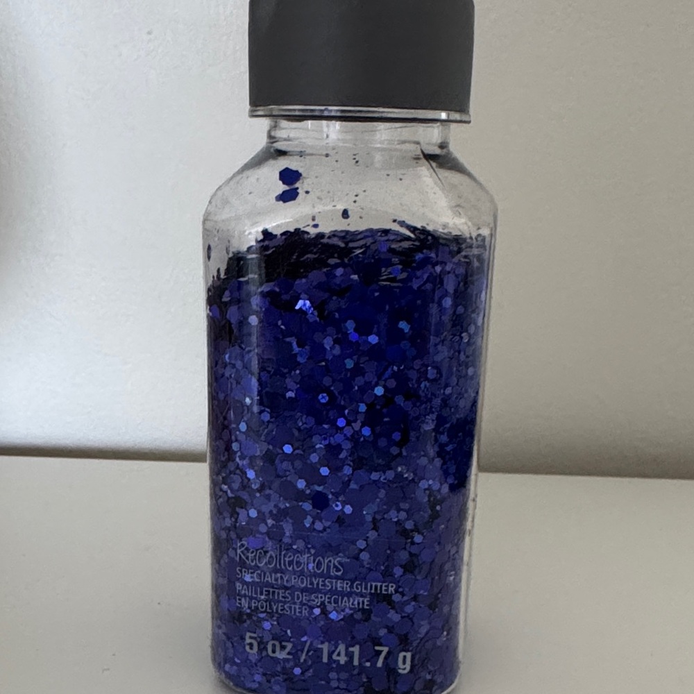 Recollections Cobalt Glitter Jar